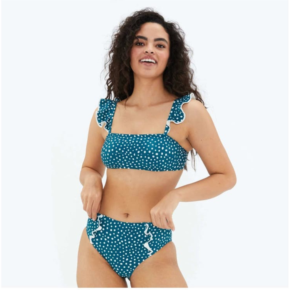 Summersalt The Ruffle high leg High rise bikini bottom